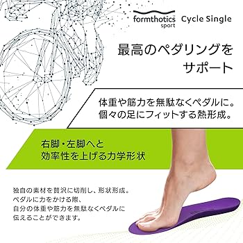 Amazon.co.jp: Formthotics サイクリング用 スポーツインソール 超軽量